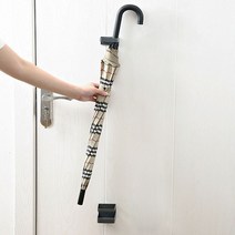 공간활용 부착식 우산꽂이(블랙) 가정용 홈데코 양산 장우산 겸용 우양산 업소용 단우산 우천, 상세페이지 참조
