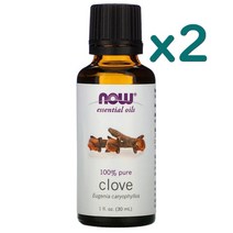 NOW Foods 유기농 정향 Clove 에센셜 오일 30ml x2개