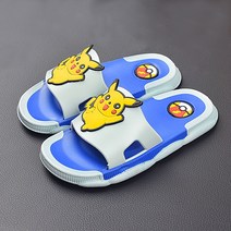 피카츄 키즈 슬리퍼 여름여아남아 캐릭터 큐티 키즈 홈 욕실 미끄럼 방지 베이비 샌들 아동용 슬리퍼