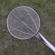 뜰채프레임 접이식 뜰채 살림망 민물 통발 보강 가장자루 대튀김 스테인리스 스틸 대루수저 스틸 실루수저 긴손루수저 그물망 강선자루, 04 지름20손잡이가 길다32(두꺼움3선)총길이51