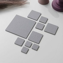 올데이랩 FELT 소음방지스티커 그레이 층간소음방지, 사각형, 1. 소형(32P) X 2개