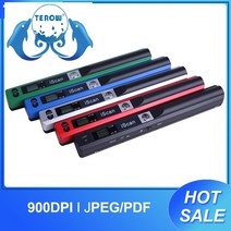 iscan 휴대용 크리에이티브 핸드헬드 모바일 휴대용 문서 스캐너 900dpi type-c lcd 디스플레이 지원 jpgpdf 형식, 푸른