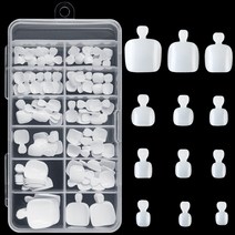 붙이는젤네일 네일팁 AORAEM-투명 아크릴 인조 발 네일 팁 120/240 개 발톱, [03] White 200pcs