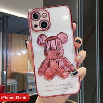 MiSheep 입체 폭력 곰 케이스 아이폰13 프로맥스 투명 아이폰12 케이스