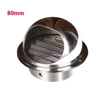 환풍기 덕트그릴 루바 환기구 갤러리 공기창 스테인레스 스틸 배기 천장 에어 벤트 커버, 80mm