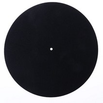 더 가벼운 얇은 비닐 레코드 지원 LP 비닐 레코드와 호환되는 턴테이블 매트가 더 나은 음질을 재생합니다., 검은 색