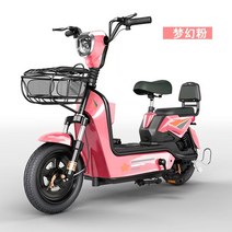 2인승 전동스쿠터 전기바이크 전기 미니 스쿠터, 핑크-20A-95km