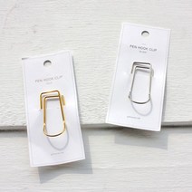 W1EA343 도매什 클립pen hook clip 후크 볼 펜 클립 고리, GF 은색