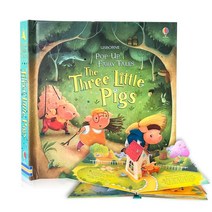 영어공부 언어발달 파닉스장난감 Usborne 팝업 3D 플랩 그림책 동화 영어 읽기 몬테소리 학습 완구 선물, [09] Three Little Pigs