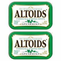 Altoids Spearmint Mints 알토이즈 스피어민트 민트 캔디 50g 2팩, 1개