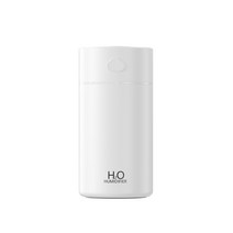 심플 컬러 미니 휴대 차량 탁상 용 기숙사 1인용 사무실 USB 가습기 400ML, 블루