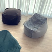 냄새없는 친환경 빈백소파 1인용빈백 쿠션소파 덕힙D505, 데님그레이