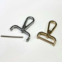 나사형 수선용 개고리 가방끈 키오링 스트랩 장식고리, 19mm 검정색, 1개