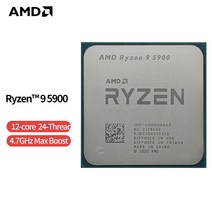 AMD Ryzen 9 5900 3.0 GHz 12 코어 스레드 CPU 프로세서 7NM L, 한개옵션0