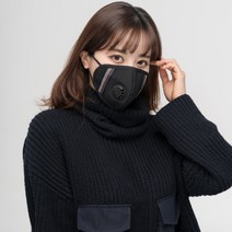 아이러브허브 빨아쓰는 예쁜 면마스크 KF94 시험완료 패션밸브마스크(블랙), XL사이즈, 블랙