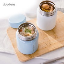 미니 푸드자 다용도 스텐 죽통 보온보냉병 도시락통, 280ml, 스카이블루
