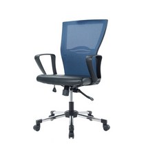 젠틀맨 사무용의자 컴퓨터의자 -스틸5발 이중럭킹, 젠틀맨스틸中2중_블루