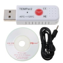 PC Temper2 센서 USB 온도계 히그로서 온도 데이터 로거 레코더, 하얀색