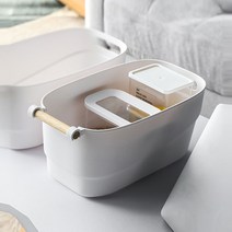 정리의달인 우드손잡이 수납정리함(27X12CM), 본품