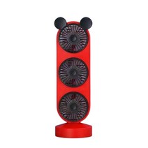 입식 탁상용 듀얼 무선 선풍기, red