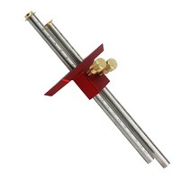 MAKLE 스테인레스 스틸 목공 마킹 게이지 유럽 더블 헤드 Mortise Scribe Blade Scriber Ruler, 01 1 set