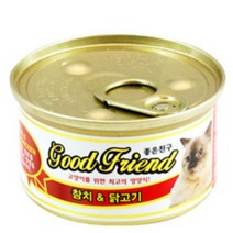 굿프 고양이먹이 간식캔 참치 닭고기 85g 습식 특식, 저렴한닷컴 1, 저렴한닷컴 본상품선택