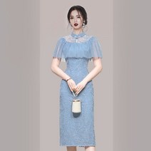 레트로 여성 원피스 하객룩 정장 오피스룩 아나운서 러블리 예쁜 돌잔치 상견례 코디 데일리 슬림핏