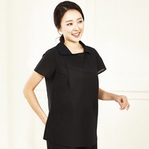 [풍기인견] 파란선풍기 여성의류 빗살 라인 스퀘어넥 블라우스