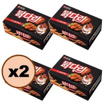 농심 닭다리핫숯불바베큐 66g 4개 과자 간식, 2세트