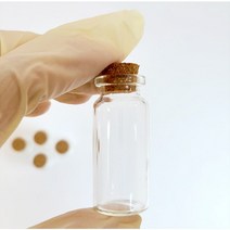 코르크 마개 유리 병 10개/10ml 시약병 샘플병 투명유리병