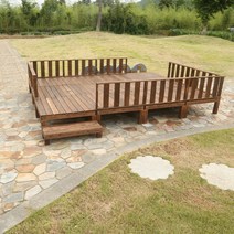 옥상인테리어 농막꾸미기 야외평상 원두막만들기 정자, 길이 100x너비 30x높이 18 cm