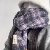 ZDD 여성 하운드투스 빅 목도리 머플러 숄 수술 캐시미어감촉 겨울 클래식 코디 3컬러