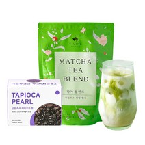 티바인 30초 버블티 만들기 말차파우더 500g+상온보관 상온배송 상온 즉석타피오카펄, 말차 파우더 500g 1개 + 상온펄 1개