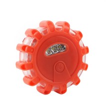 불꽃신호기 비상신호기 불꽃신호기차량용 미니 15 LED 흡착 비상 안전 도로 플레어 깜박이 라이드 라이트 경고등 마그네틱 베이스어 자동차 자전거, [02] 파란, 1개