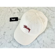 스투시 로우 프로 캡 ST796003 크림/버건디 ONE SIZE