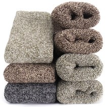 Yoicy 남성용 헤비 울 양말 세트 멀티1 수퍼 식 3팩, S5-super Thick 3pack(assorted)