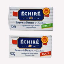 ECHIRE 에쉬레 프랑스 AOP가염무염버터100g1개BUTTER, 가염100g