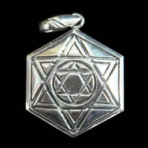 치포트 순은목걸이 힐링 히란야 건강 육각 헥사그램 풍수 목걸이