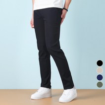 알칸스 남성용 스판 면바지 밴딩 치노 팬츠 ID235
