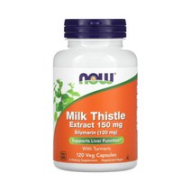 나우푸드 밀크씨슬 150mg 120베지캡슐 Milk Thistle 실리마린 Turmeric 강황