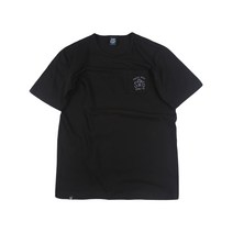 슈가포인트 순면 반팔 티셔츠 / 남녀 공용 / 커플티 / 라운드넥 감성 티셔츠 Dorozzie - Black/Black