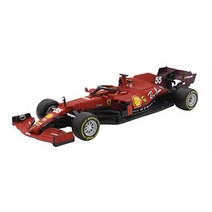 Kyosho Bburago 143 페라리 SF21 (2021) No.55 C. 사인츠 Jr 윈도우 패키지 (드라이버 없음) 완제품 18-36829S