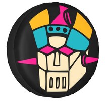 자동차눈덮개 애니메이션 로보 그레이트 마징가 Z 스페어 휠 타이어 커버 슈퍼 로봇 만화 지프 RV SUV 4WD 4x4 차량 액세서리, [01] 1, [04] 17 inch