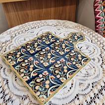 룰루소품 타일 냄비받침 앤티크 냄비받침대, 오렌지