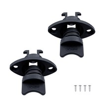나일론 배수구 25mm 1 인치 2 개 마린 보트 스레드 플매트 카펫 러그 마개 소켓 타원형 가보드 요트 낚시 카약 카누 액세서리, [01] Black Gasket