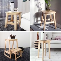 벤트리 디자인 원목 스툴 4types, 01. 베이직 사각 스툴 소