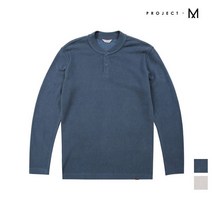 프로젝트엠 프로젝트엠 남성 소재 변형 헨리넥 티셔츠_EPA4TR1904