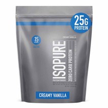 Isopure 이소퓨어 제로 카브 프로틴 파우더 크리미 바닐라 454g