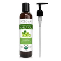 베로나 인도 퓨어 천연 암라 오일 100% 비정제 냉압착 두피 마사지 225g VELONA Amla oil, 1통