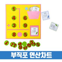 부직포교구 연산차트 수업자료 학원 유치원활동, 부직포 교구